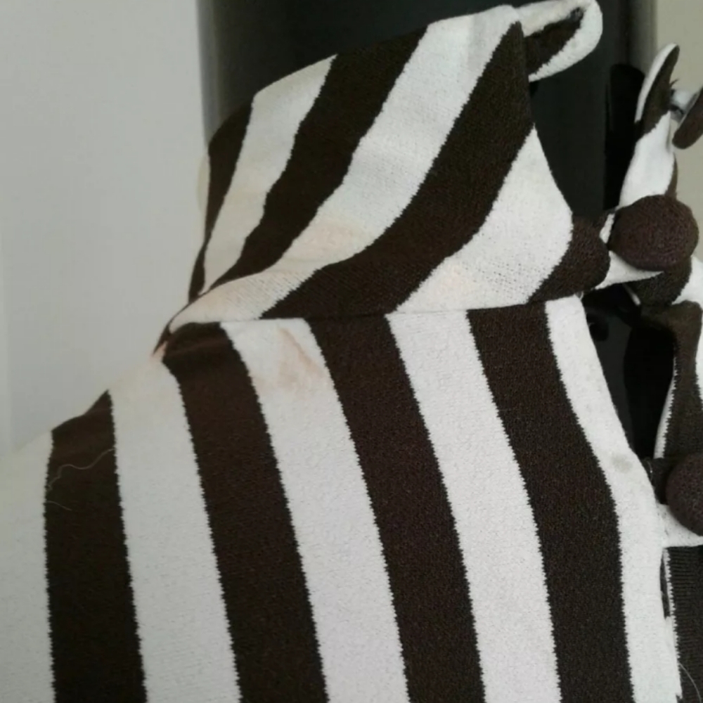 Authentic Cache Striped Top With Cut Out Back - image 6